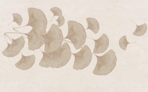 Papier peint Ventilateurs de feuilles subtils