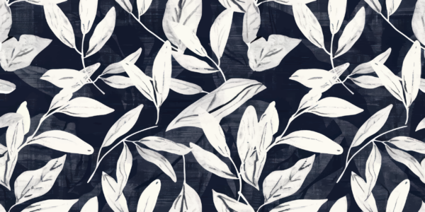 Papier peint Feuilles contrastées