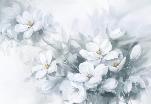 Papier peint Fleurs de brume matinale