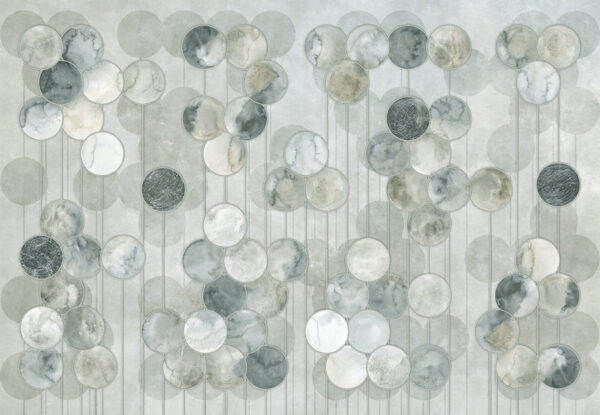 Papier peint Cercles minéraux