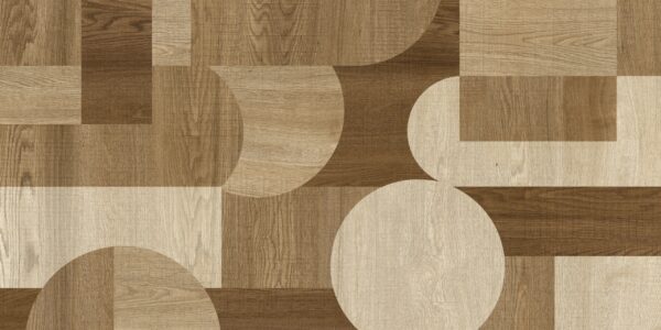 Papier peint Mosaïque en bois