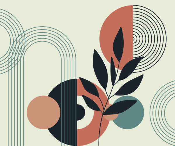 Papier peint Jardin géométrique