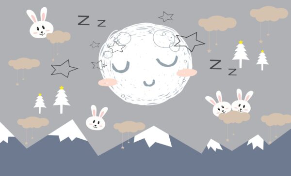 Papier peint Berceuse de la lune