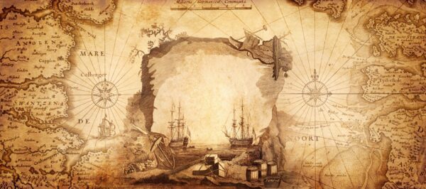 Papier peint Carte marine ancienne