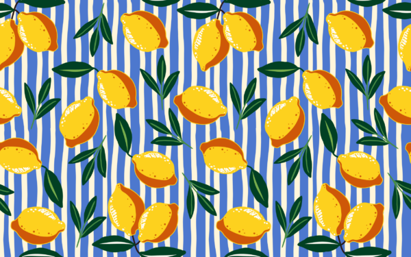 Papier peint Citronnier
