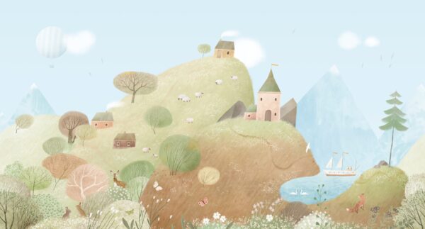 Papier peint Le Pays des Contes de Fées de Blue