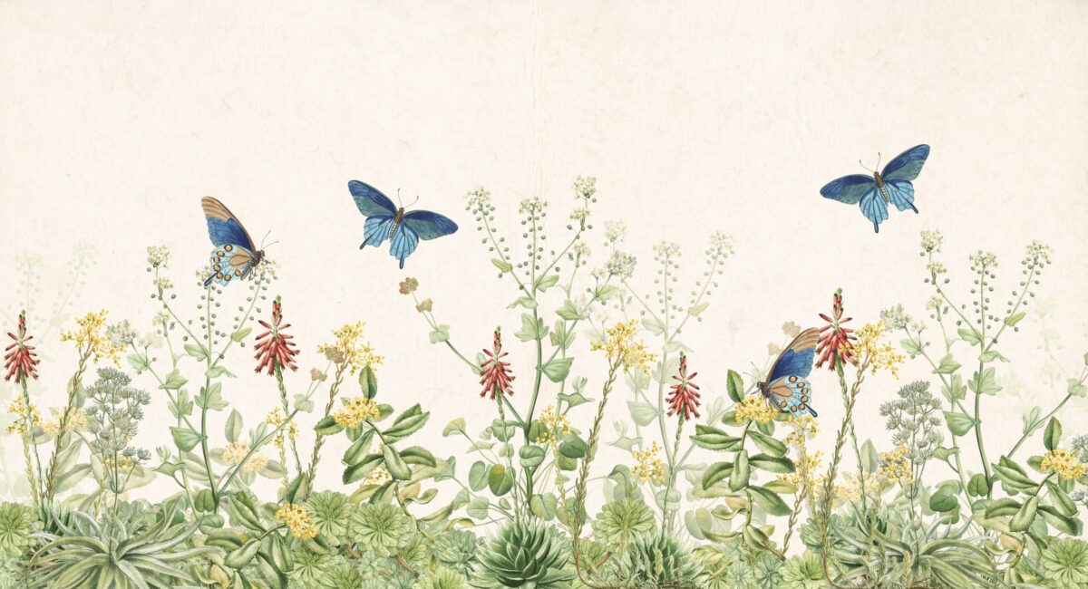 Papier peint Jardin des papillons