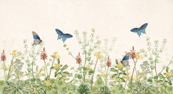 Papier peint Jardin des papillons