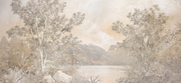 Papier peint Clairière brumeuse