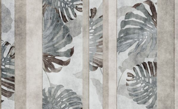 Papier peint Monstera en abstraction