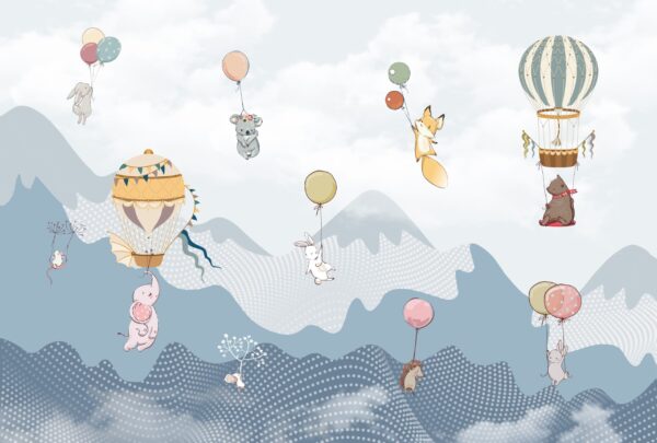 Papier peint Ballons en l'air