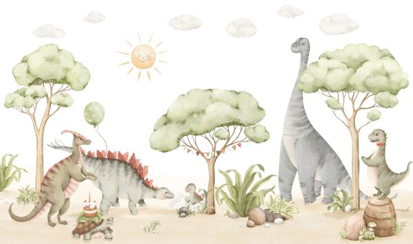 Papier peint Dinosaures mignons