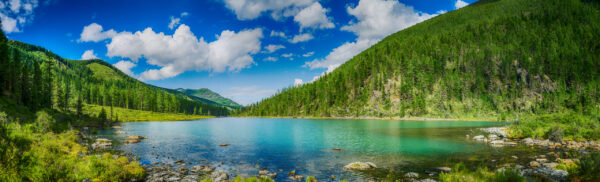 Papier peint Lac Émeraude de la Montagne