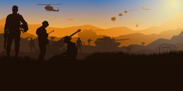 Papier peint Horizon militaire
